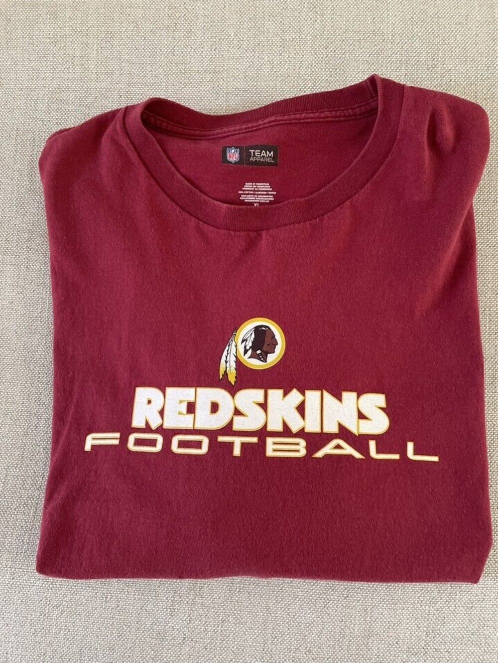 Washington Red Skins NFL Shirt Adult Team Apparel XL